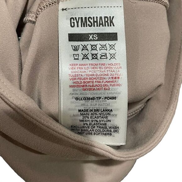 Gymshark Speed Leggings w/ Side Pockets in Pink Mauve Taupe Sz XS - Picture 5 of 5